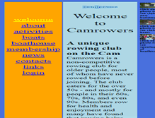 Tablet Screenshot of camrowers.com